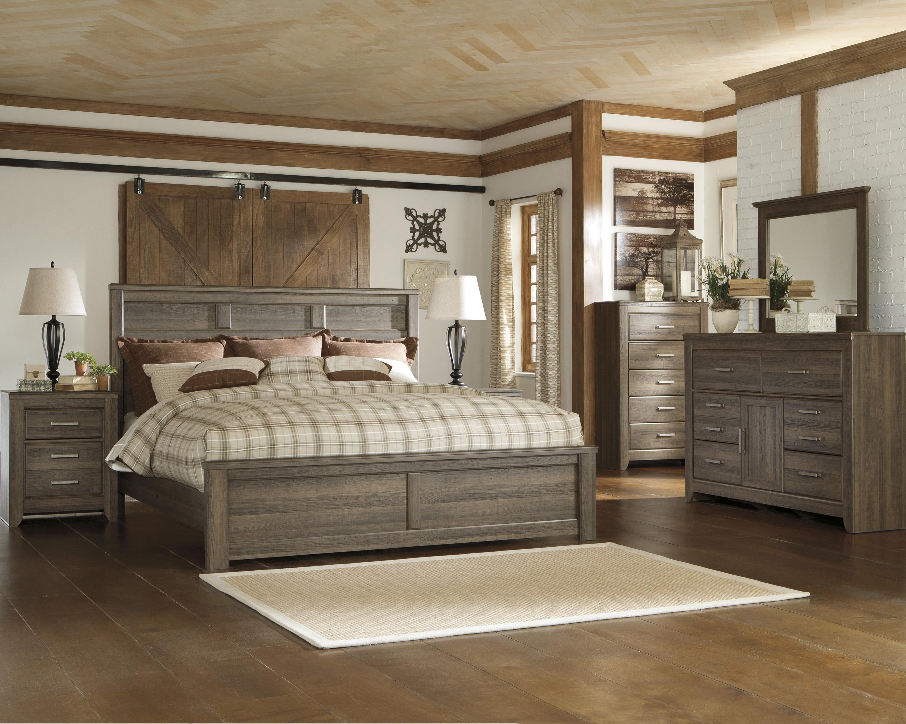 Signature Design by Ashley Juararo Transitional King Panel Bed Sheely